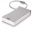 Single, Aluminium pocket address book with wire ring