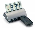 3 ports USB hubs 1.0 with digital desk clock with calendar. Plas