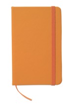 Notebook with soft PU cover and 96 blank paper pages closed by a