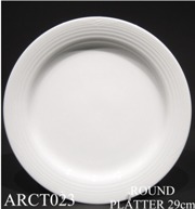 91505 Arctic White Round Platter 29 - Min Orders Apply