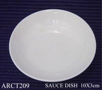 91558 Arctic White Sauce Dish 9.5C - Min Orders Apply