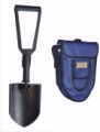 Folding Shovel With Blue Nylon Case