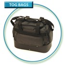 Med Double Decker Leatherette Tog Bag