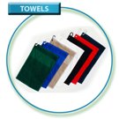 White 430gsm Golf Towel 50x32 inc clip