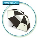 Navy & White Gust Buster Golf Umbrella