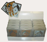 Transparent Playing Cards Display (12) - Gold - Min Order: 12 Transparent Playing Cards Display (12) - Gold - Min Order: 12