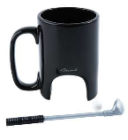 Ceramic Golf Mug - Black - Min Order: 4