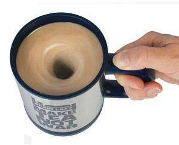 Plain Lazy  Self  Stirring Lazy Mug - Min Order: 6