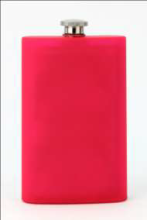 Acrylic Flask - Pink - Min Order: 6