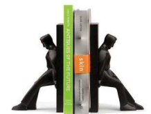 Leaning Men Bookends - Min Order: 2