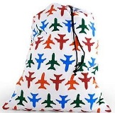 Airplane Laundry / Drawstring Bag - Min Order: 8 units