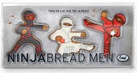 Ninjabread Men Cookie 
Cutters - Min Order: 6 units