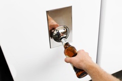 Steel Fridge Bottle Opener - Min Order: 10 units