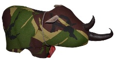 Rhino Doorstop - Camoflauge - Min Order: 2 units