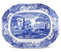 Portmeiron - Blue Italian Oval Platter 41Cm - Min Orders Apply