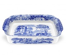 Portmeiron - Blue Italian Rectangular Dish 30X24Cm - Min Orders