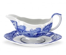 Portmeiron - Blue Italian Gravy Boat 0.28L - Min Orders Apply