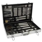 Elba 24 Piece Bbq Set - Silver