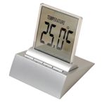Empire Lcd Desk Clock - Silver