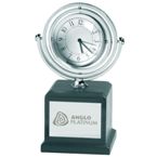 Leeds Gyro Desk Clock - Black