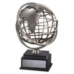 Globe 25Cm World Trophy - Silver Globe 25Cm World Trophy - Silver