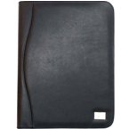 Ohio A4 Zipper 2 Ring Folder - Black