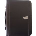 Michigan A4 Zipper 2 Ring Folder - Black