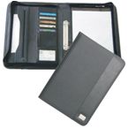 Ripple A4 Zipper 2 Ring Folder - Black