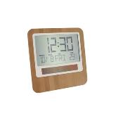 Eco Friendly bamboo Wall Clock - Dual power , Electro luminous d