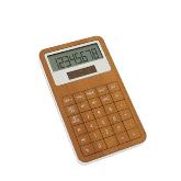 Eco Friendly bamboo Calculator - Dual power ,  8 dot matrix digi