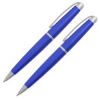 Oscar Pencil & Ball Pen Set - Blue