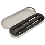 Satin Aluminium Penset - Gun Metal