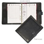 Wortley A5 Tab Filofax - Black