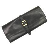 Genuine Leather Premier Jewellery Roll - Measures: 210(w) x 90( Genuine Leather Premier Jewellery Roll - Measures: 210(w) x 90(