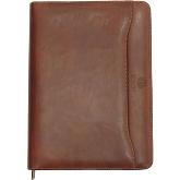 Genuine Leather Premier A4 Zipper Folder -  Measures: 25(w) x 34