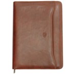 Tony Perotti A4 Zipper Folder - Tan