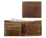 Leather Cheetah Wallet - Cow Washed Measures: 110mm(w) x 90mm(h)