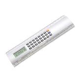 Calculator Ruler - 8 digit 1 x cell battery included - Silver