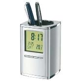 Executive Pen Holder Clock - Silkscreen / pad print , Pens not