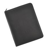 Santorini A4 Zip Around Folder -  - Black