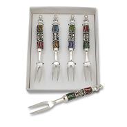 4 pc slv  gem  fork set in pres box