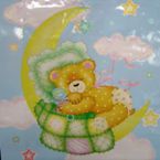 Gift bag - glitter - baby moon - Jumbo