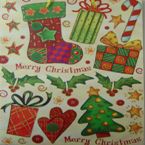 Gift Bag - glitter - Xmas - Large