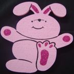 Pink Bunny  - with glitter - 30cm