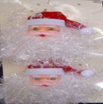 Christmas Decor - 2pc - Santa Face