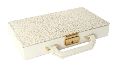Briefcase - White & Gold Glamour Briefcase - White & Gold Glamour