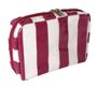 Cosmetic Pouch - Candy Stripe - Fuschia