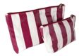 Cosmetic Purse - Candy Stripe - Fuschia