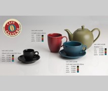 Maxwell & Williams Cafe Culture Demi Creamer & Sugar Noir - Min Maxwell & Williams Cafe Culture Demi Creamer & Sugar Noir - Min
