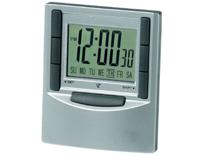 Square Multi Function Clock-Silver